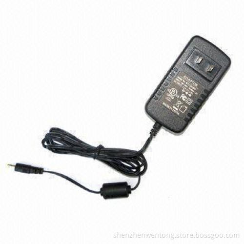 AC/DC Switching Adapter with 100 to 240V AC at 50/60Hz Input Voltages, Measures 93.5 x 47 x 33mm